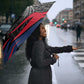 George Washington Carver Umbrella with Tree Portrait Illustration, Nature Is the Greatest Teacher Quote - African Pride
