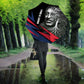 George Washington Carver Umbrella with Tree Portrait Illustration, Nature Is the Greatest Teacher Quote - African Pride