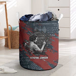 Katherine Johnson Laundry Basket with Chalkboard Math Scene, Verify the Numbers Quote and Space Orbit - African Pride