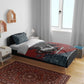 Katherine Johnson Bedding Set with Chalkboard Math Scene, Verify the Numbers Quote and Space Orbit - African Pride