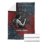 Katherine Johnson Blanket with Chalkboard Math Scene, Verify the Numbers Quote and Space Orbit - African Pride