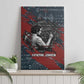 Katherine Johnson Canvas Wall Art with Chalkboard Math Scene, Verify the Numbers Quote and Space Orbit - African Pride