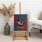 Katherine Johnson Canvas Wall Art with Chalkboard Math Scene, Verify the Numbers Quote and Space Orbit - African Pride