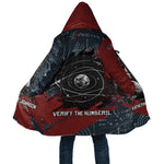 Katherine Johnson Cloak with Chalkboard Math Scene, Verify the Numbers Quote and Space Orbit - African Pride