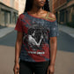 Katherine Johnson Cross Shoulder Shirt with Chalkboard Math Scene, Verify the Numbers Quote and Space Orbit - African Pride