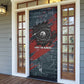 Katherine Johnson Door Cover with Chalkboard Math Scene, Verify the Numbers Quote and Space Orbit - African Pride