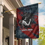 Katherine Johnson Garden Flag with Chalkboard Math Scene, Verify the Numbers Quote and Space Orbit - African Pride