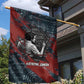 Katherine Johnson Garden Flag with Chalkboard Math Scene, Verify the Numbers Quote and Space Orbit - African Pride