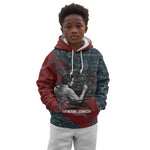 Katherine Johnson Kid Hoodie with Chalkboard Math Scene, Verify the Numbers Quote and Space Orbit - African Pride