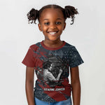 Katherine Johnson Kid T shirt with Chalkboard Math Scene, Verify the Numbers Quote and Space Orbit - African Pride