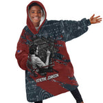 Katherine Johnson Kid Wearable Blanket Hoodie with Chalkboard Math Scene, Verify the Numbers Quote and Space Orbit - African Pride