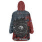 Katherine Johnson Kid Wearable Blanket Hoodie with Chalkboard Math Scene, Verify the Numbers Quote and Space Orbit - African Pride