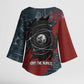 Katherine Johnson Kimono Sleeve Blouse with Chalkboard Math Scene, Verify the Numbers Quote and Space Orbit - African Pride