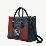 Katherine Johnson Leather Bag with Chalkboard Math Scene, Verify the Numbers Quote and Space Orbit - African Pride