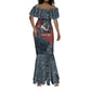 Katherine Johnson Mermaid Dress with Chalkboard Math Scene, Verify the Numbers Quote and Space Orbit - African Pride