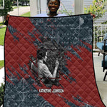 Katherine Johnson Quilt with Chalkboard Math Scene, Verify the Numbers Quote and Space Orbit - African Pride