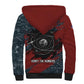 Katherine Johnson Sherpa Hoodie with Chalkboard Math Scene, Verify the Numbers Quote and Space Orbit - African Pride