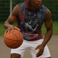 Katherine Johnson Sleeveless Hoodie with Chalkboard Math Scene, Verify the Numbers Quote and Space Orbit - African Pride
