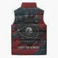 Katherine Johnson Sleeveless Puffer Jacket with Chalkboard Math Scene, Verify the Numbers Quote and Space Orbit - African Pride