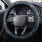 Katherine Johnson Steering Wheel Cover with Chalkboard Math Scene, Verify the Numbers Quote and Space Orbit - African Pride