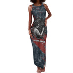 Katherine Johnson Tank Maxi Dress with Chalkboard Math Scene, Verify the Numbers Quote and Space Orbit - African Pride