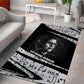 Katherine Johnson Area Rug with Orbital Space Portrait, Historic NASA Launch Dates and Physics - African Pride