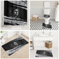 Katherine Johnson Bathroom Set with Orbital Space Portrait, Historic NASA Launch Dates and Physics - African Pride