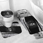 Katherine Johnson Bathroom Set with Orbital Space Portrait, Historic NASA Launch Dates and Physics - African Pride