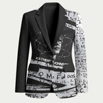 Katherine Johnson Blazer with Orbital Space Portrait, Historic NASA Launch Dates and Physics - African Pride