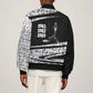 Katherine Johnson Bomber Jacket with Orbital Space Portrait, Historic NASA Launch Dates and Physics - African Pride
