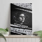 Katherine Johnson Canvas Wall Art with Orbital Space Portrait, Historic NASA Launch Dates and Physics - African Pride