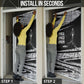 Katherine Johnson Door Cover with Orbital Space Portrait, Historic NASA Launch Dates and Physics - African Pride