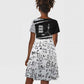 Katherine Johnson Kid Short Sleeve Dress with Orbital Space Portrait, Historic NASA Launch Dates and Physics - African Pride