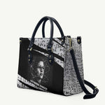 Katherine Johnson Leather Bag with Orbital Space Portrait, Historic NASA Launch Dates and Physics - African Pride