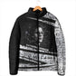 Katherine Johnson Padded Jacket with Orbital Space Portrait, Historic NASA Launch Dates and Physics - African Pride