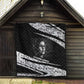 Katherine Johnson Quilt with Orbital Space Portrait, Historic NASA Launch Dates and Physics - African Pride