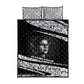 Katherine Johnson Quilt Bed Set with Orbital Space Portrait, Historic NASA Launch Dates and Physics - African Pride