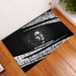 Katherine Johnson Rubber Doormat with Orbital Space Portrait, Historic NASA Launch Dates and Physics - African Pride