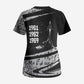 Katherine Johnson Scrub Top with Orbital Space Portrait, Historic NASA Launch Dates and Physics - African Pride