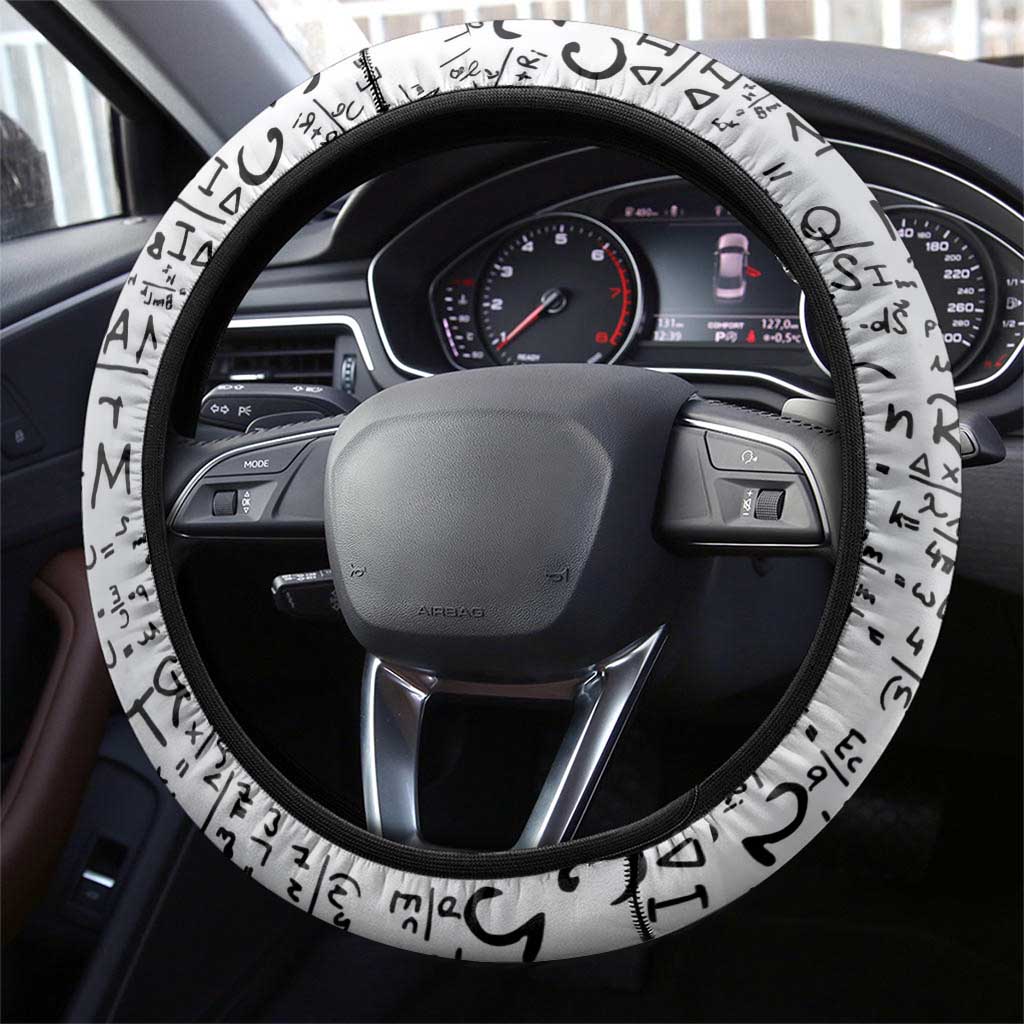 Katherine Johnson Steering Wheel Cover with Orbital Space Portrait, Historic NASA Launch Dates and Physics - African Pride