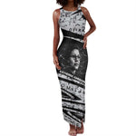 Katherine Johnson Tank Maxi Dress with Orbital Space Portrait, Historic NASA Launch Dates and Physics - African Pride
