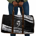 Katherine Johnson Travel Bag with Orbital Space Portrait, Historic NASA Launch Dates and Physics - African Pride