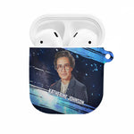 Katherine Johnson AirPods Case with Galaxy Background, Hidden No More Quote and Rocket Brain Equation - African Pride