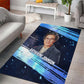 Katherine Johnson Area Rug with Galaxy Background, Hidden No More Quote and Rocket Brain Equation - African Pride