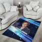 Katherine Johnson Area Rug with Galaxy Background, Hidden No More Quote and Rocket Brain Equation - African Pride