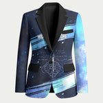 Katherine Johnson Blazer with Galaxy Background, Hidden No More Quote and Rocket Brain Equation - African Pride