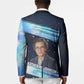 Katherine Johnson Blazer with Galaxy Background, Hidden No More Quote and Rocket Brain Equation - African Pride