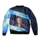 Katherine Johnson Bomber Jacket with Galaxy Background, Hidden No More Quote and Rocket Brain Equation - African Pride
