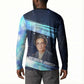 Katherine Johnson Button Sweatshirt with Galaxy Background, Hidden No More Quote and Rocket Brain Equation