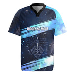 Katherine Johnson Rugby Jersey with Galaxy Background, Hidden No More Quote and Rocket Brain Equation - African Pride
